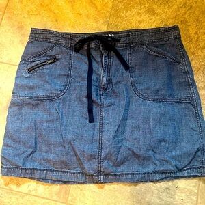 White stag denim skort, skirt with shorts built in - size 14
